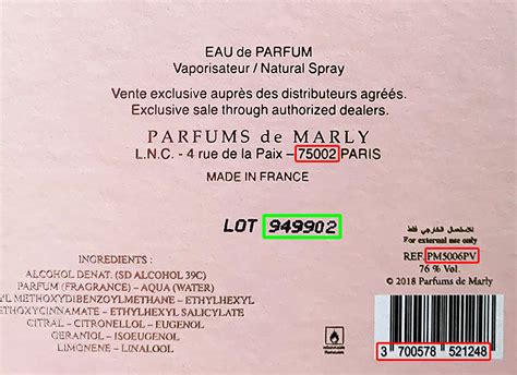 how to check parfums de marly authenticity|is perfume de marly a scam.